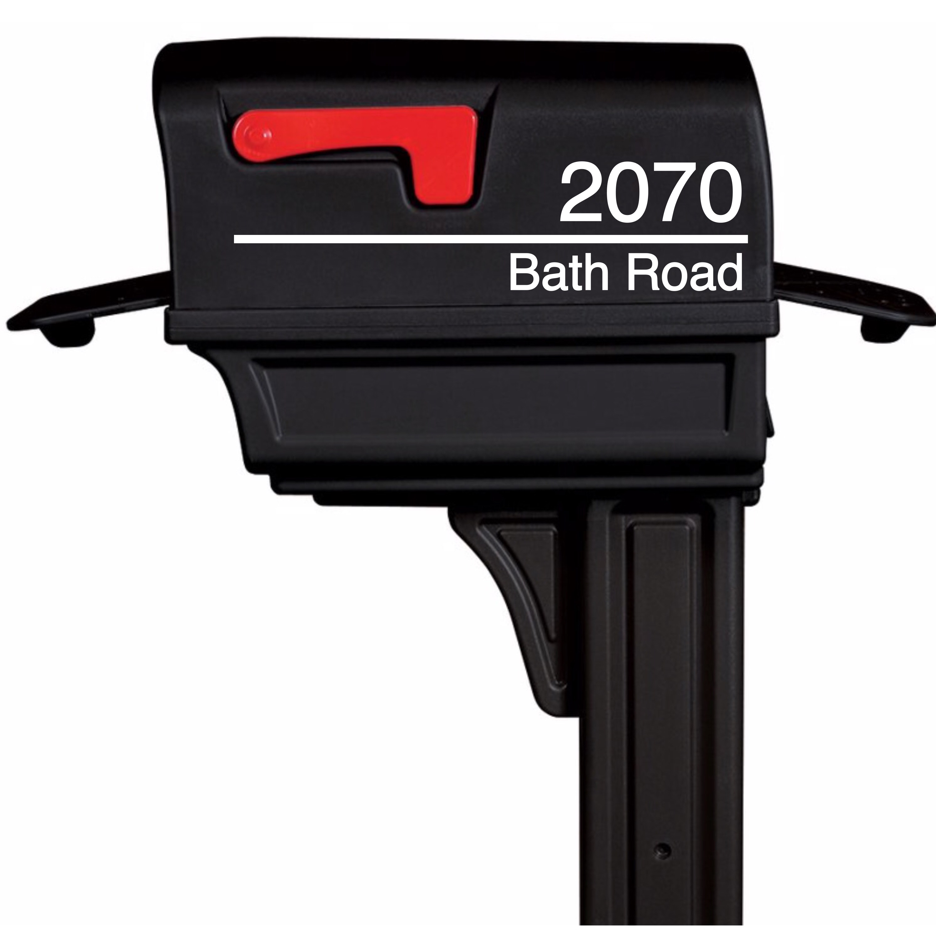 House Address Mailbox Decal (Style 1)
